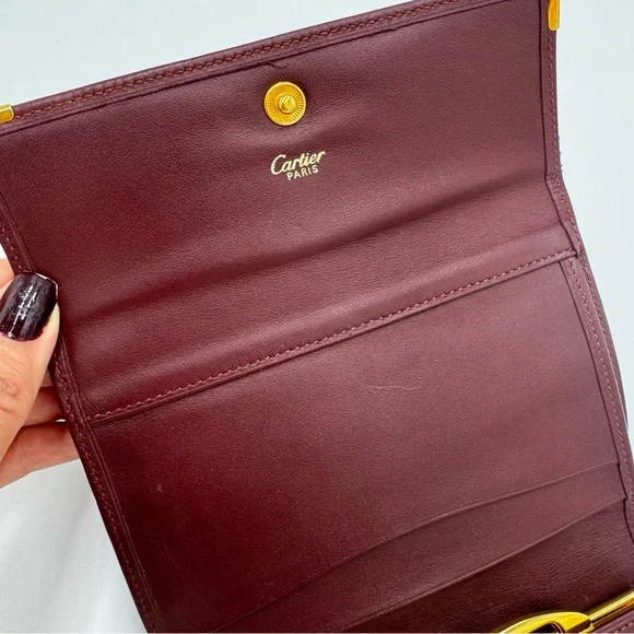 Cartier Burgundy Wallet - Picture 6 of 9